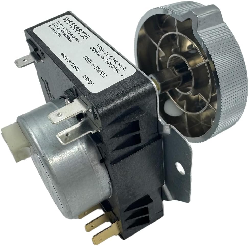 Detalle de eosorssa W11685947 Dryer Timer and Knob Kit, 220 VAC, 60 Hz