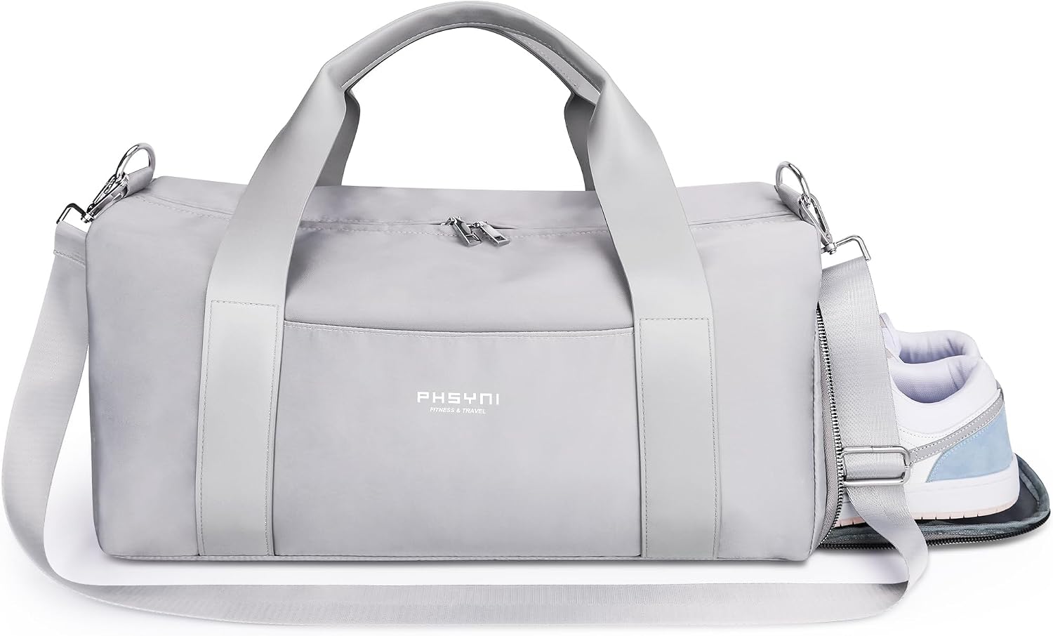 Thumbnail 6 de Small Gym Bag for Boys/Kids and Women — 16" PU Leather Handle Duffle with Shoes Compartment & Waterproof Pocket
