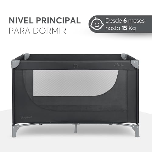 Detalle de KikkaBoo Cuna de Viaje SO Gifted 2026 – Cuna Bebe 120x60 cm hasta 15 kg, parque plegable y ligero
