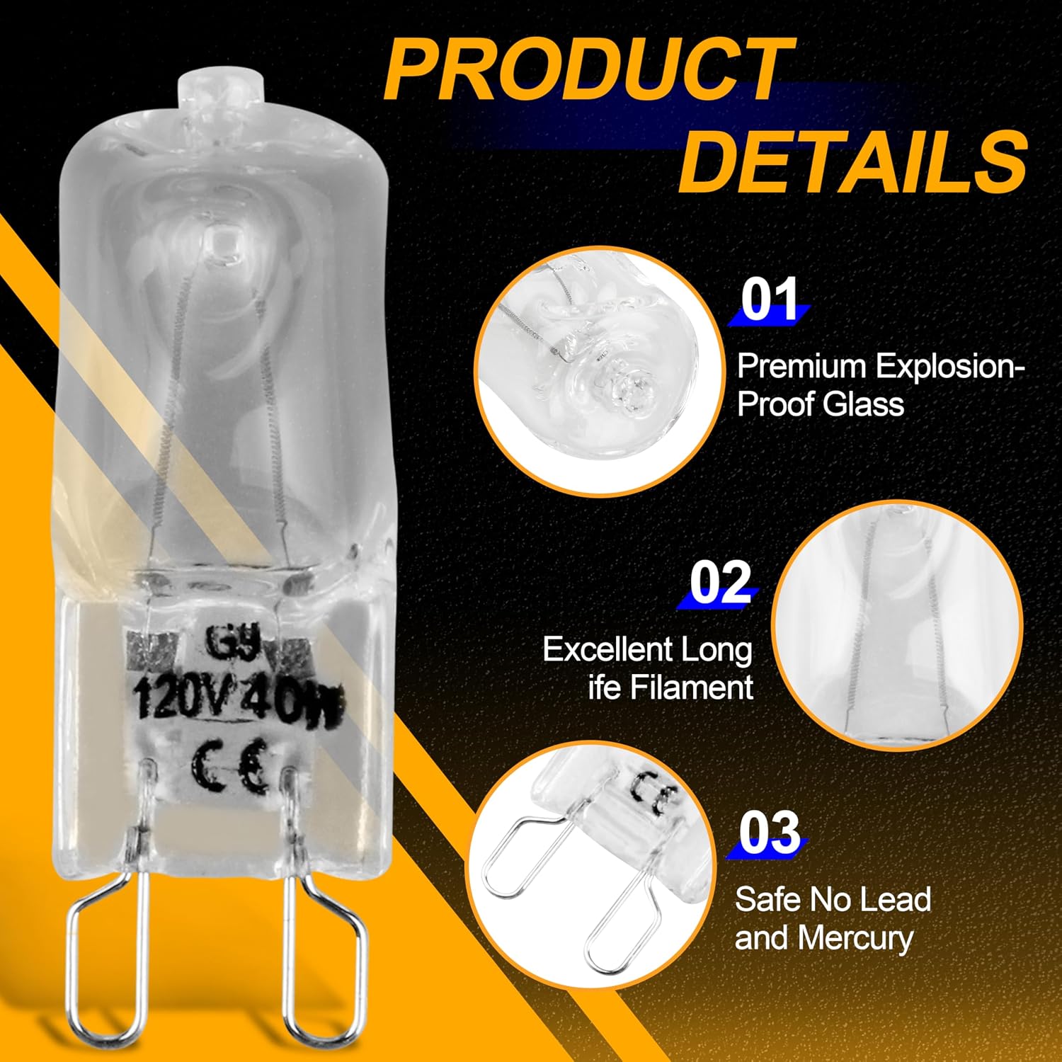 Detalle 2 de G9 Range and Oven Bulb 40W