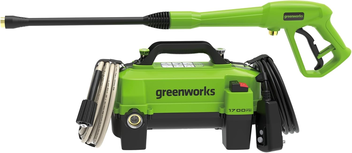 Detalle de Greenworks Electric Pressure Washer, 1700 PSI