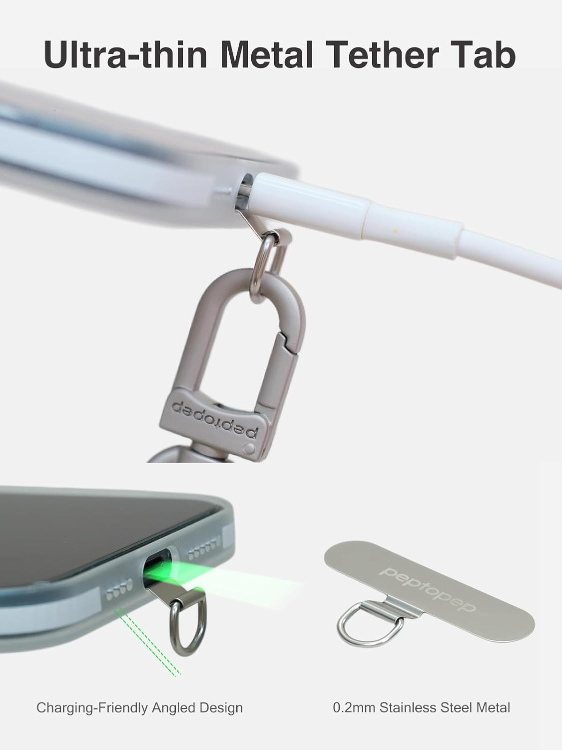 Detalle de Beyrf phone lanyard with anti-theft strap