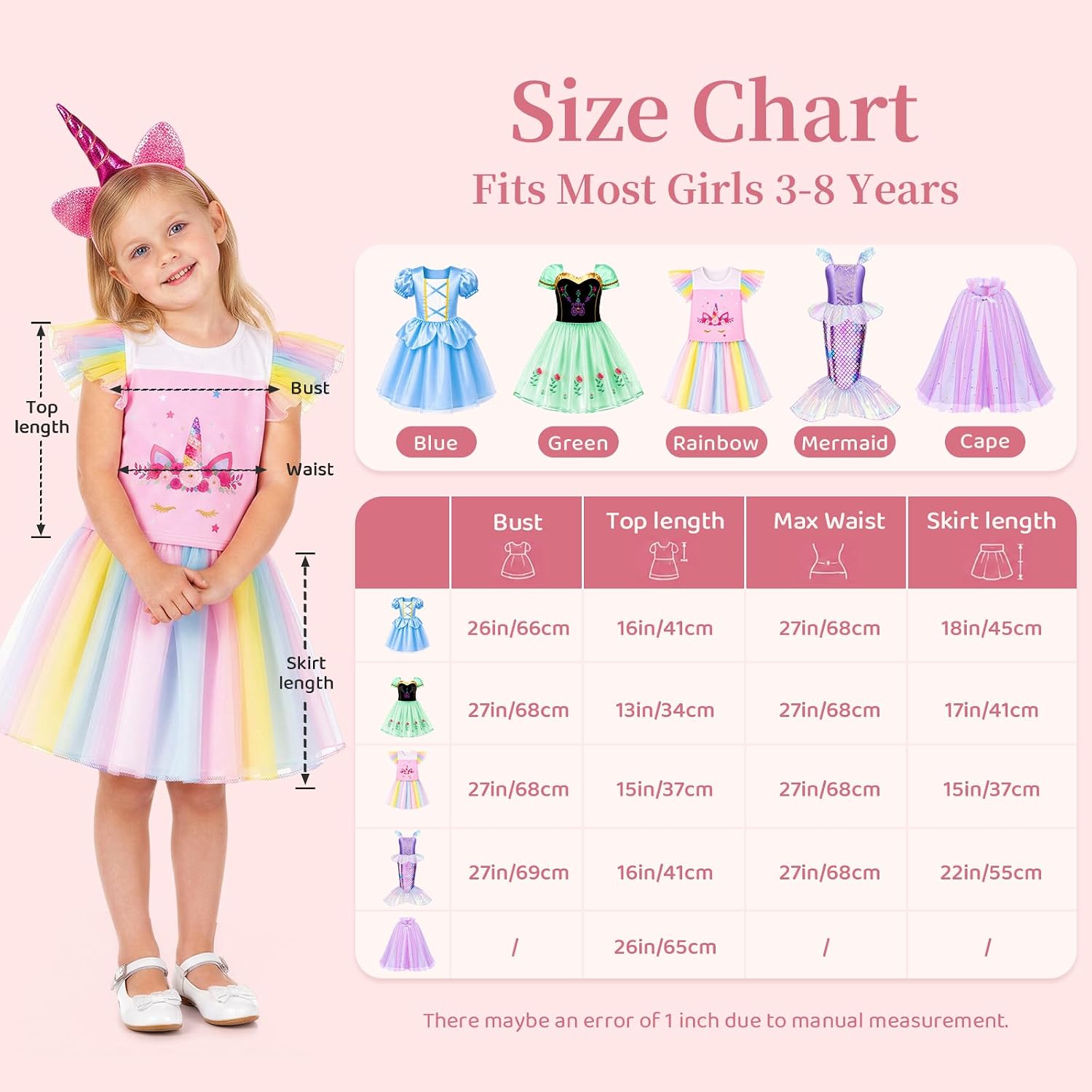 Thumbnail 6 de Meland Princess Dress Up 3-8 years