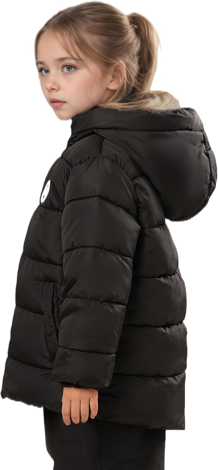 Thumbnail 1 de Sunny Sprout Manteau d'hiver avec capuche pour fillette – Doudoune épaisse doublée polaire et manches coupe-vent