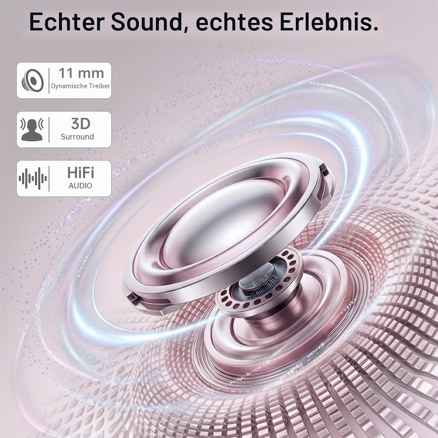 Thumbnail 1 de FOFUN Open Ear Clip On Kopfhörer Bluetooth 6.0 – Offenes Ohr, sporttauglich, ENC-Mikrofon, 32 Std. Gesamtlaufzeit