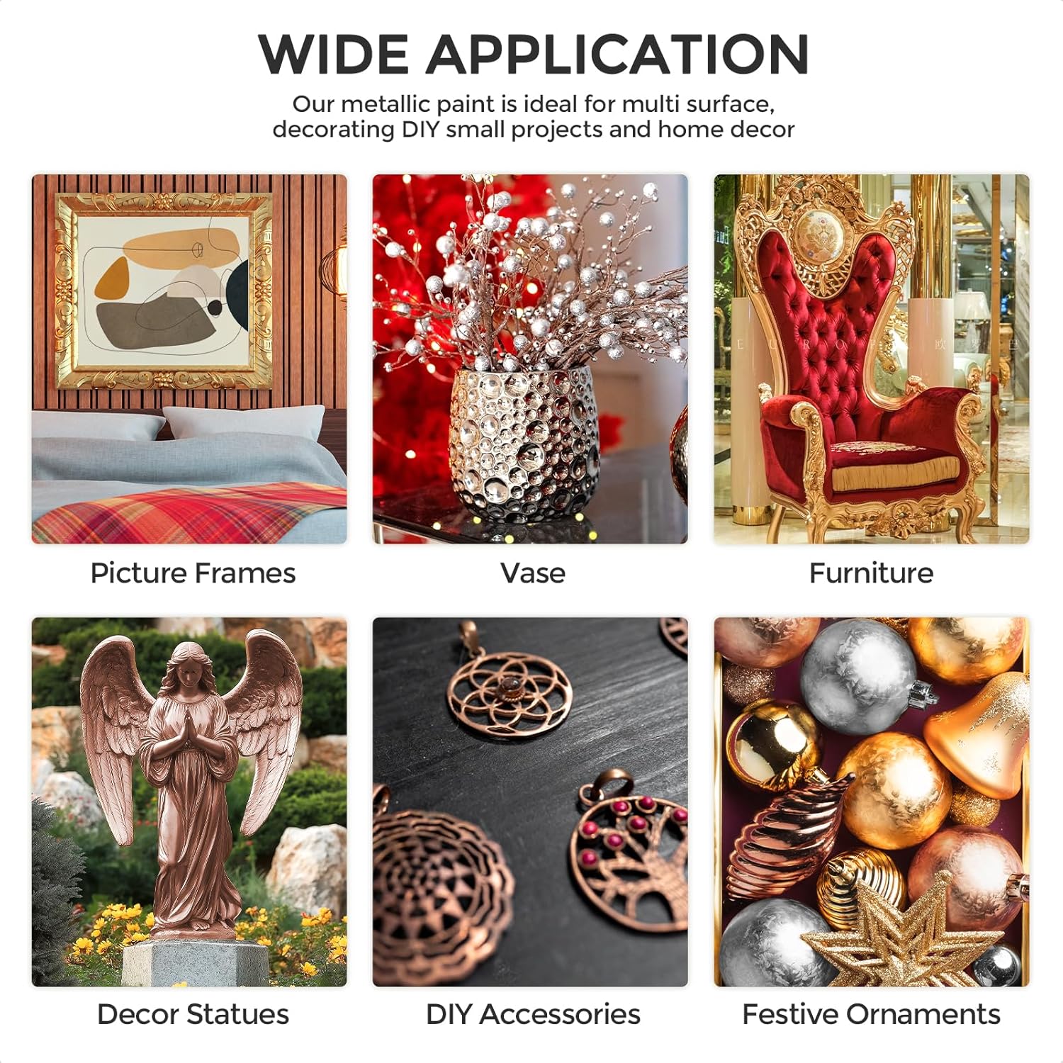 Thumbnail 4 de Nicpro 750 ml peinture acrylique métallisée 🎨