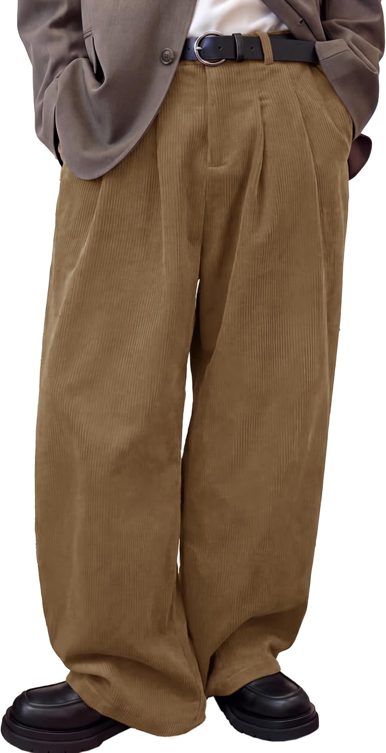Detalle de Runcati Men's Corduroy Pants, 30"/32" Inseam