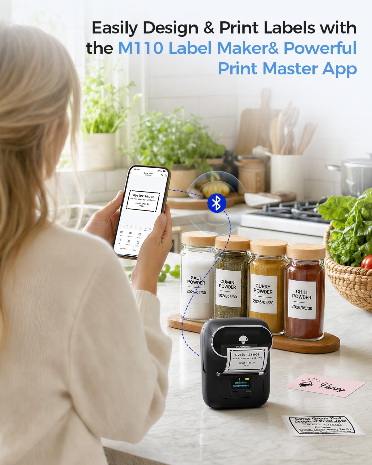 Detalle 2 de Phomemo M110 label printer 4-5h 🖨