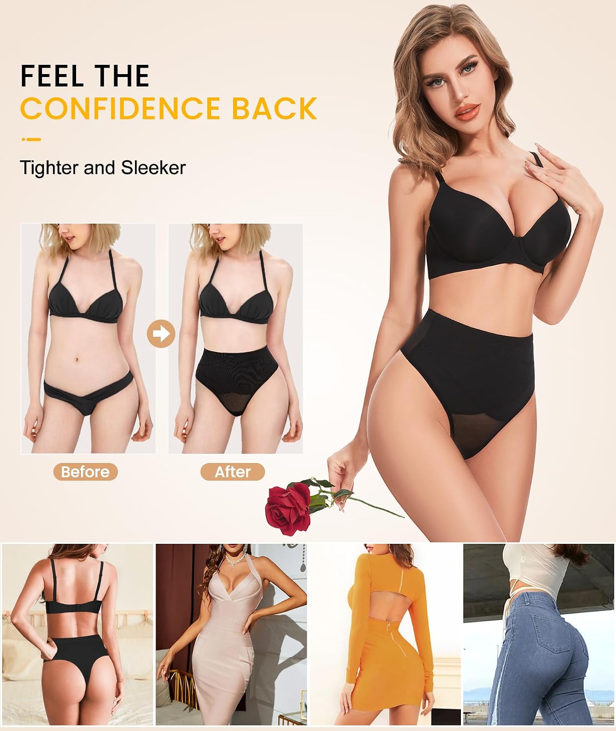 Detalle 2 de SIMIYA Thong Shapewear in Mesh