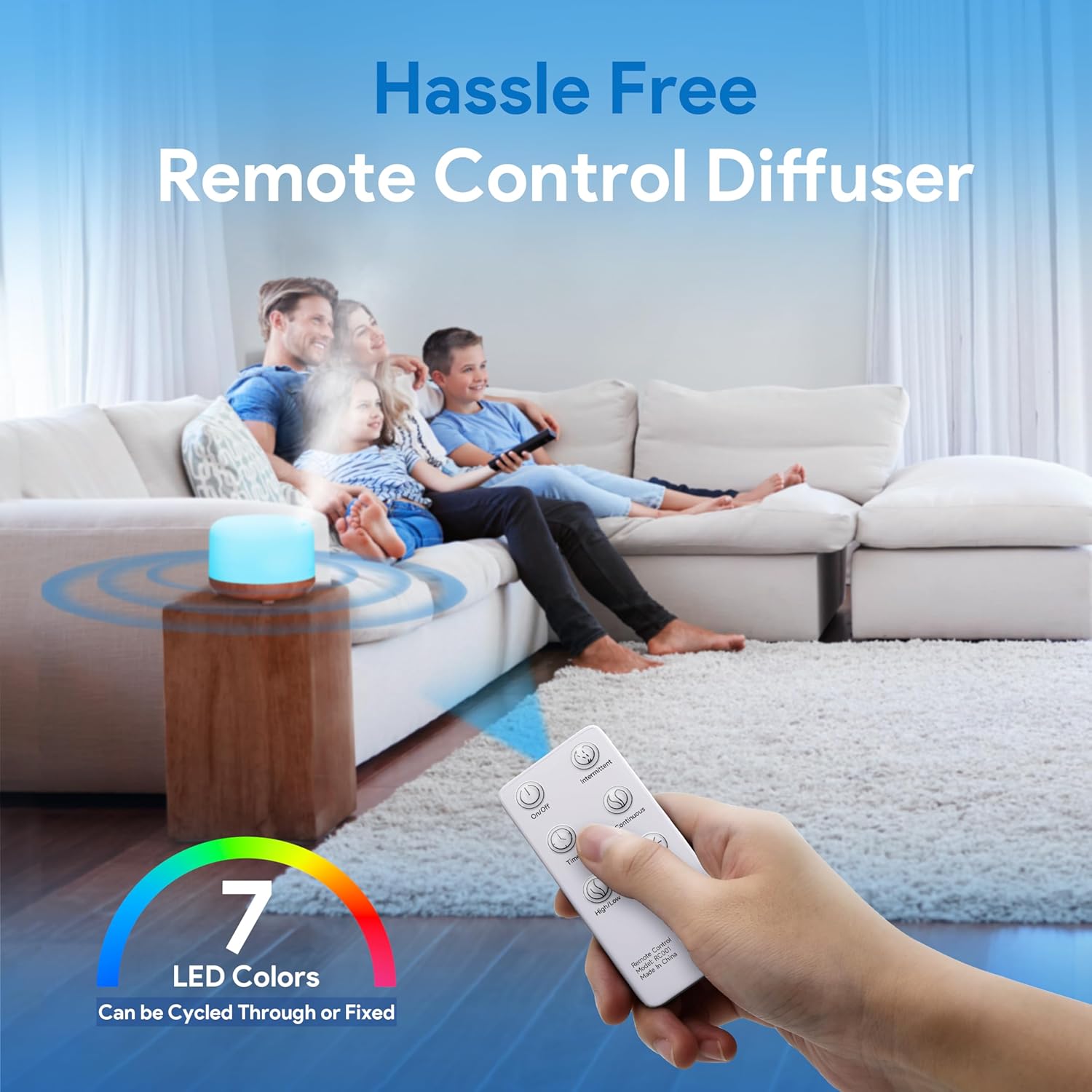 Thumbnail 4 de ASAKUKI Aroma Diffuser 500 ml Aromadiffusor 🌫