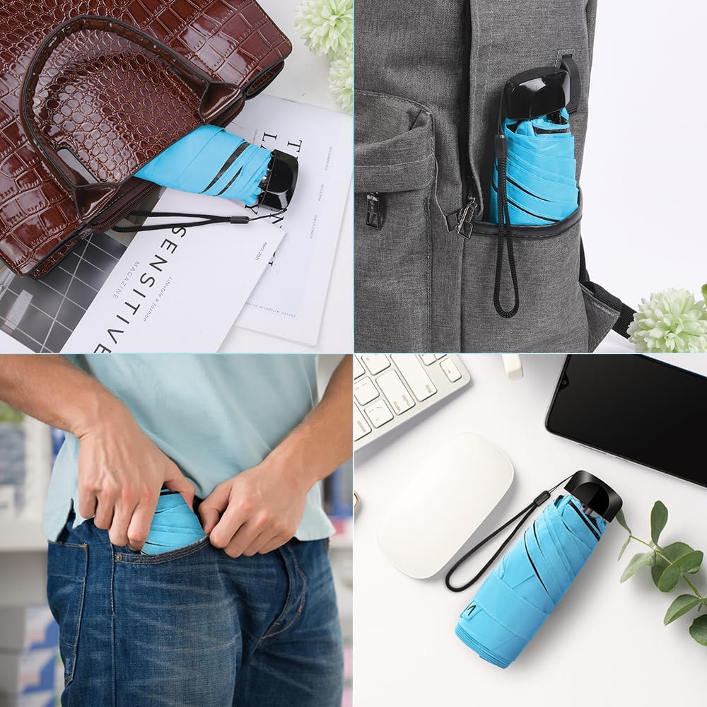 Detalle 2 de Vicloon Mini Ombrello Portatile Pieghevole antivento e con protezione UV (176 g)