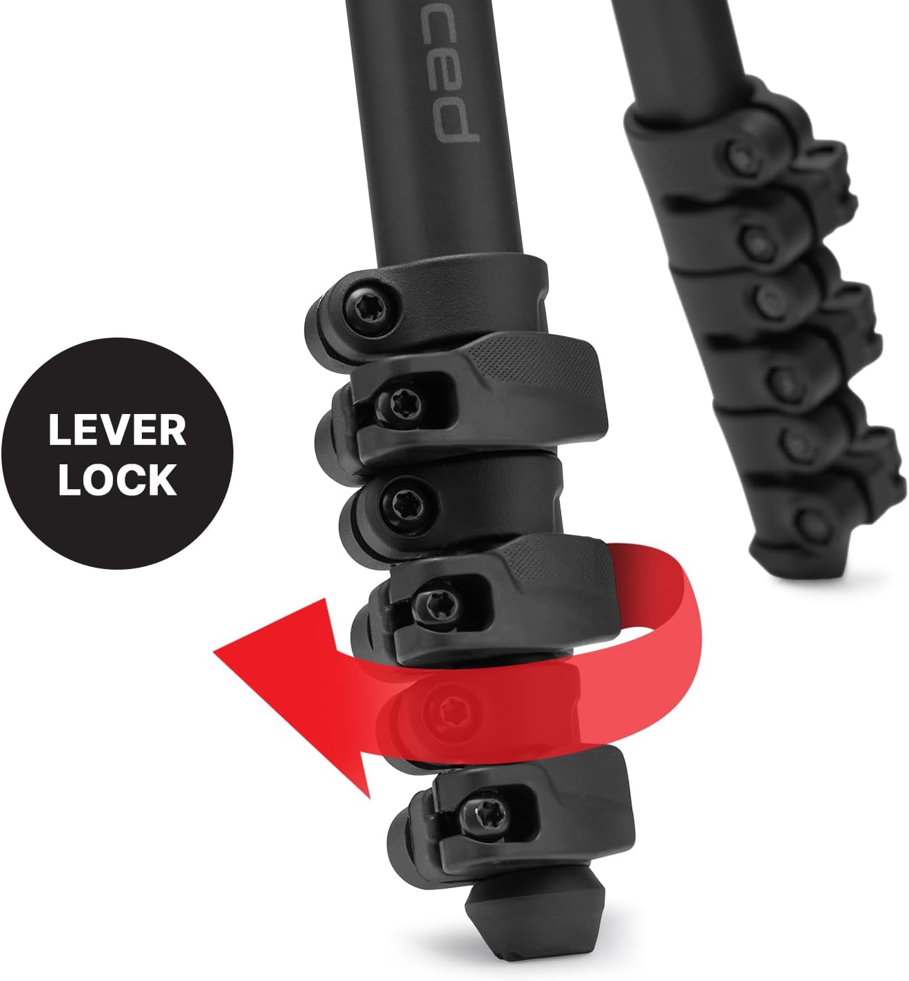 Detalle de Manfrotto Befree Advanced AS : un trépied portable et robuste pour DSLR et sans miroir