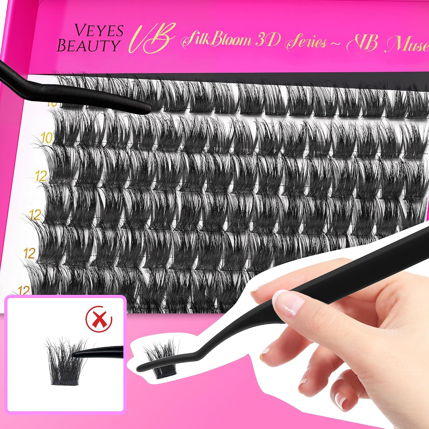 Thumbnail 5 de VEYESBEAUTY Lash Clusters 10-18mm 💄
