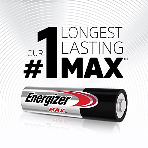 Detalle de Energizer MAX AA Batteries, 24 Count — Long-Lasting Alkaline Power for Everyday Devices
