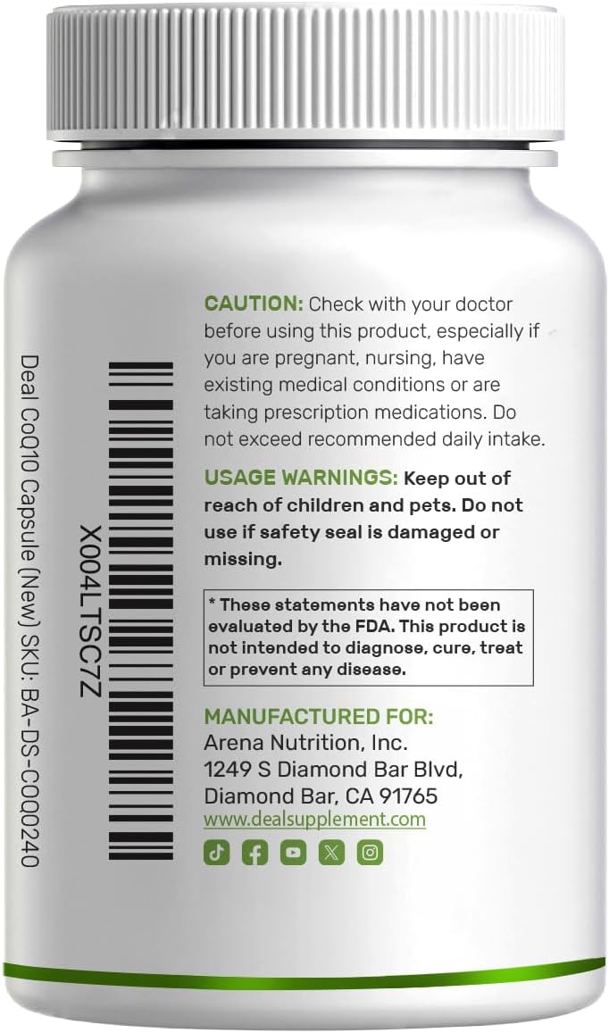 Thumbnail 6 de DEAL SUPPLEMENT CoQ10 Supplement 300 mg