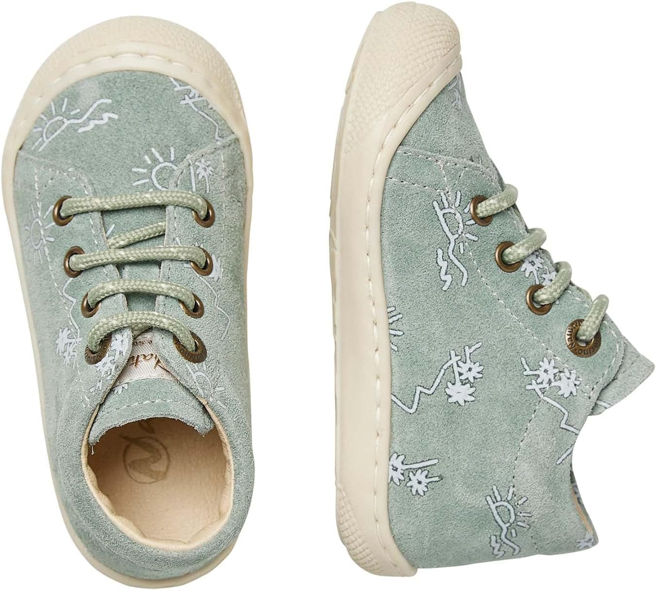 Detalle de Naturino Cocoon-Chaussons Premiers Pas en suède Animalier