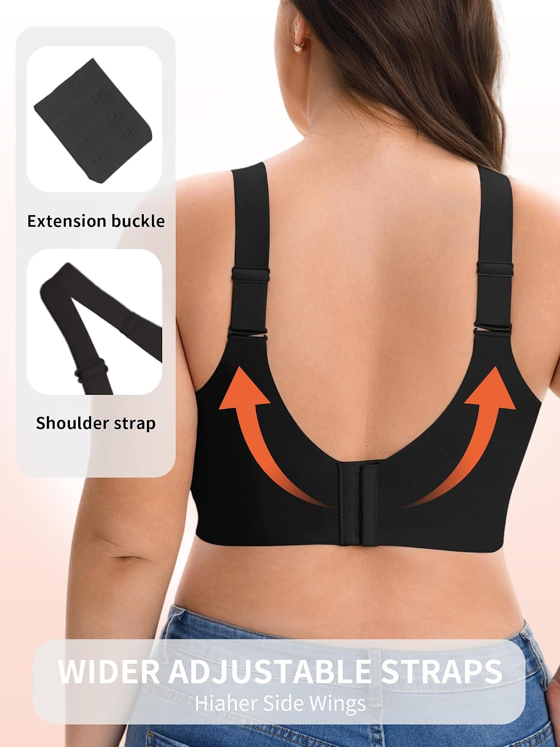 Detalle de HOWIN Jelly Bra: Wireless Push-Up Full Coverage with 360° Jelly Support