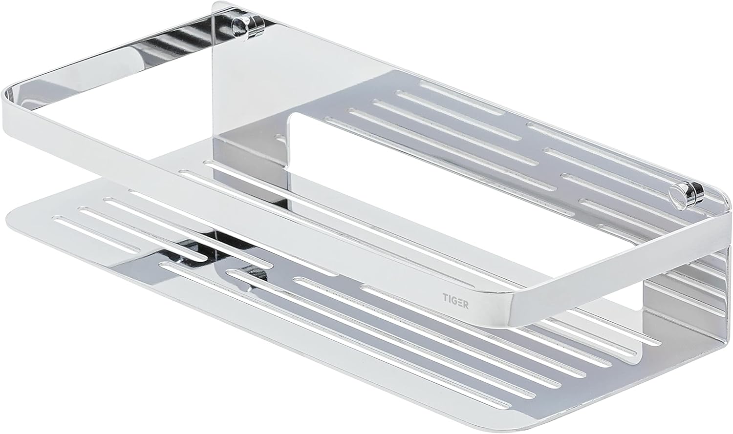 Detalle de Tiger Caddy Étagère de Douche Chromée – Étagère panier de Bain 32 x 7 x 13,6 cm