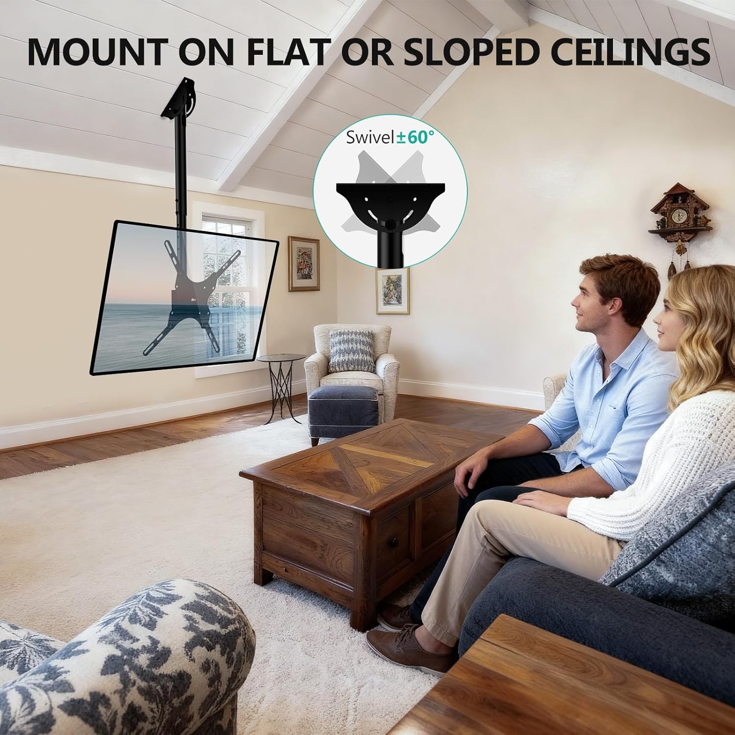 Thumbnail 4 de WALI CM2665 Ceiling TV Mount 110 lbs