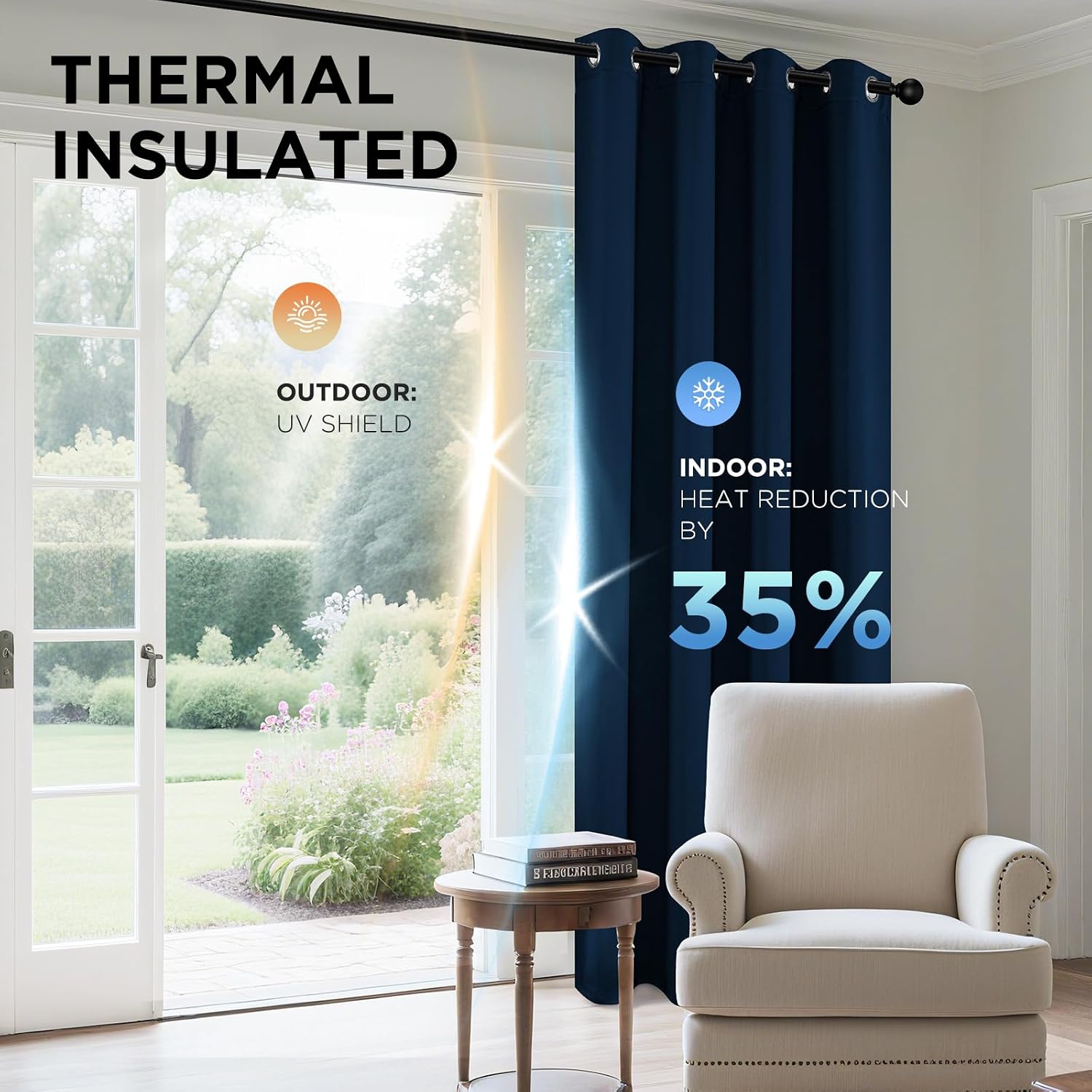 Thumbnail 4 de Joydeco Blackout Curtains 95-Inch Length