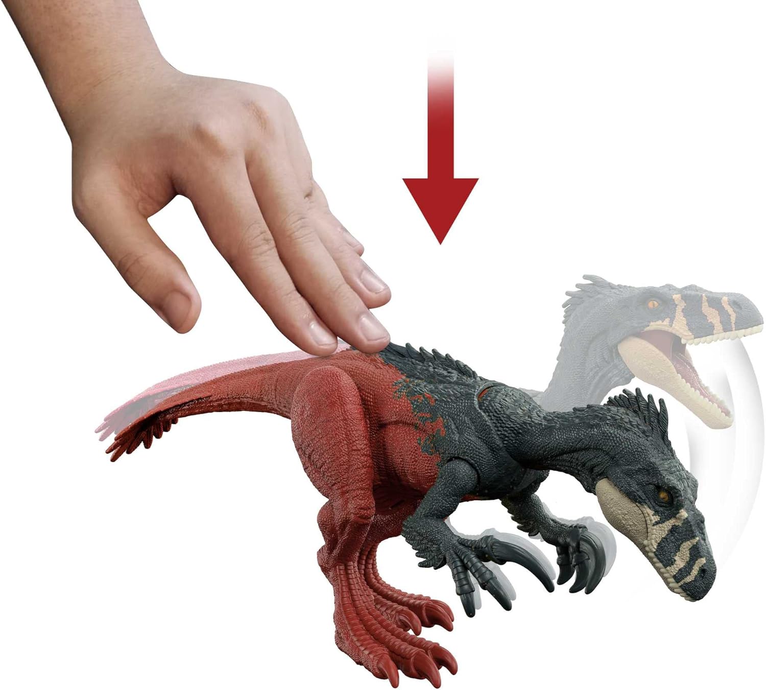 Detalle 2 de Mattel Jurassic World Pack de 4 figuras dinosaurios 🦖