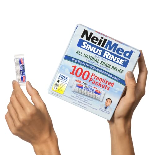 Detalle 2 de NeilMed Sinus Rinse All Natural Relief Premixed Refill Packets — 100 Count (Pack of 1)
