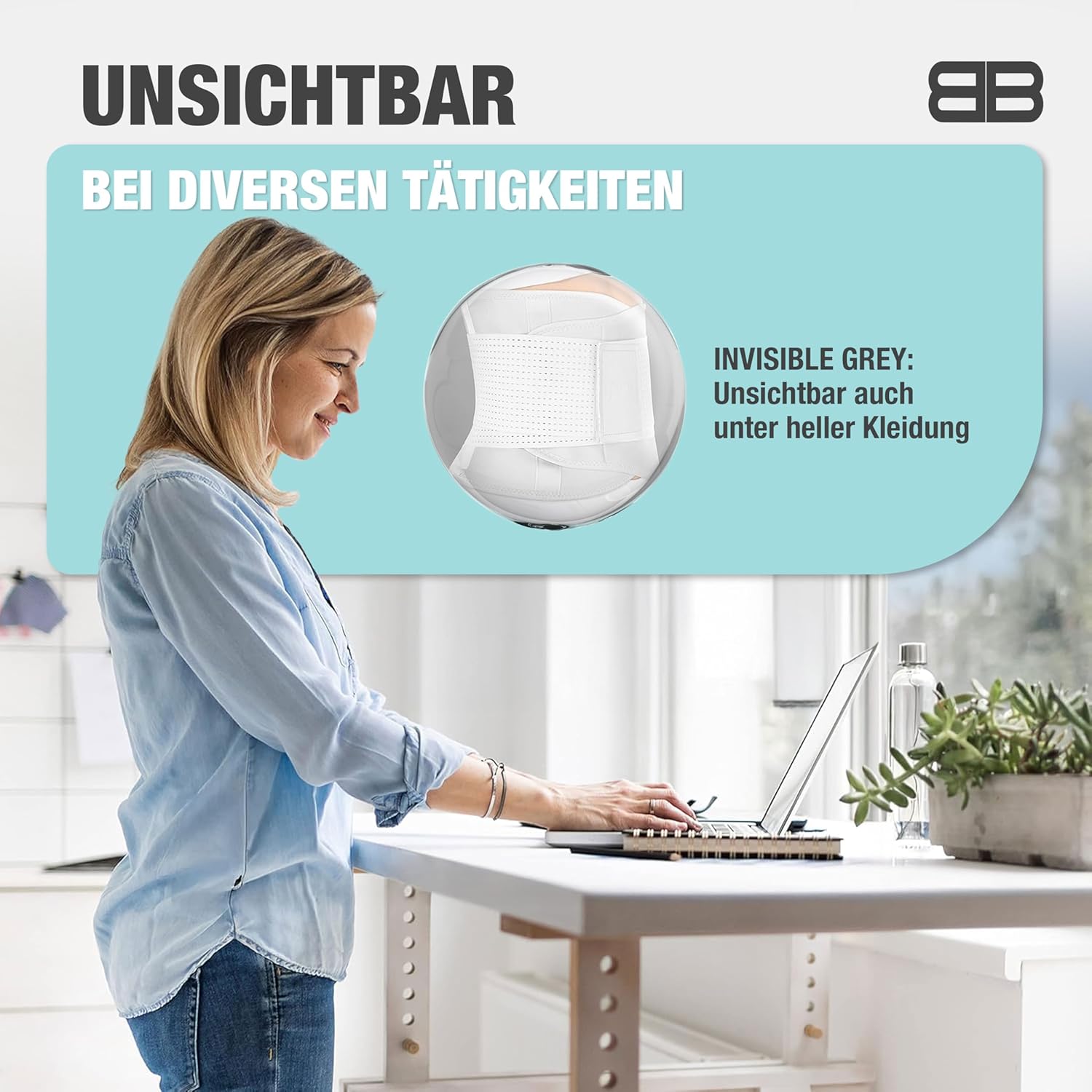 Thumbnail 5 de BACK BODYGUARD Rückenstützgürtel für Herren & Frauen (Nierengurt/Ortho-Gürtel) – Schwarz, M