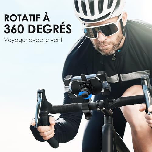 Thumbnail 6 de Support Téléphone Vélo et Moto Estralia – rotation 360° et guidon 25–35 mm, compatible 5,5" à 7,0