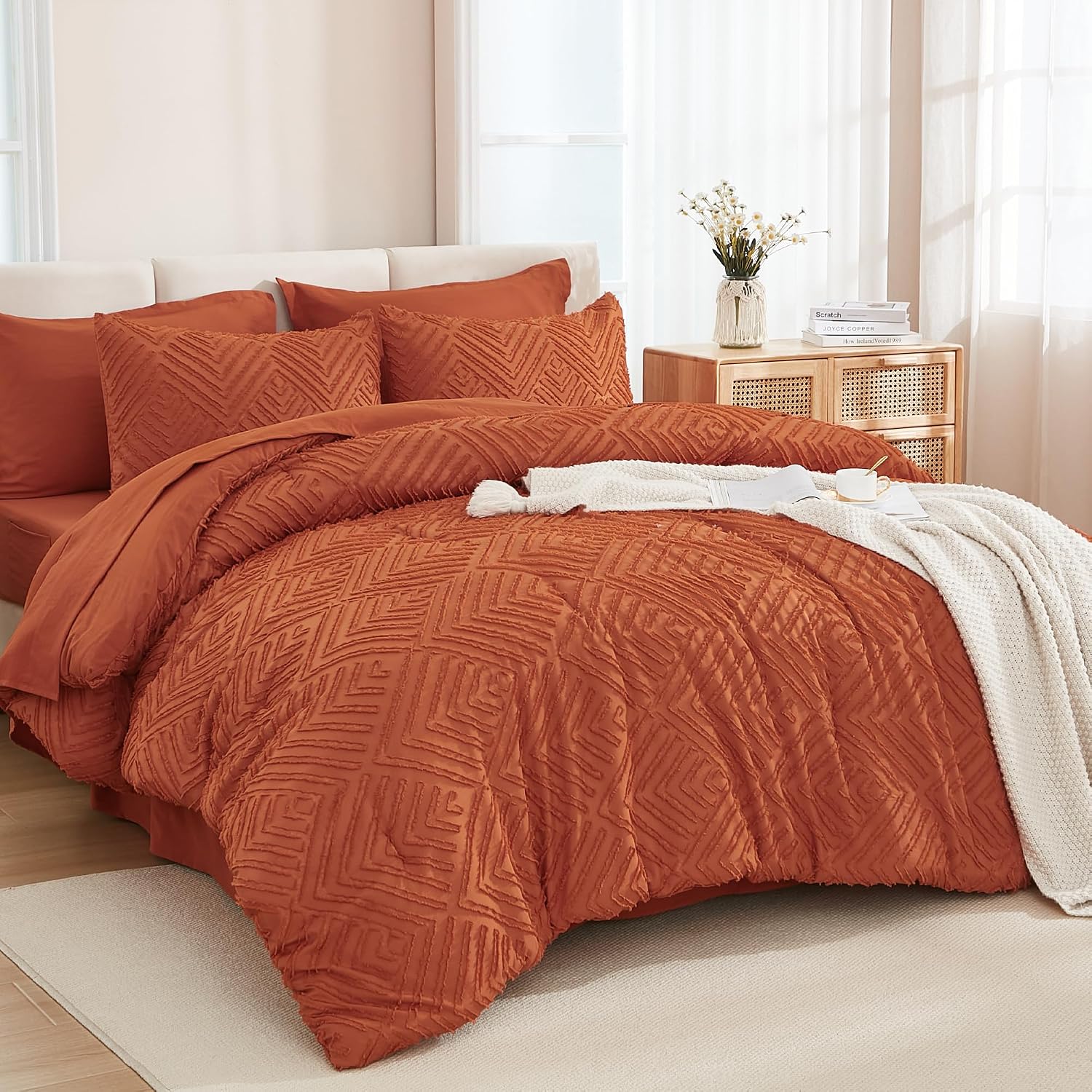 Detalle de Andency King Size Comforter Set 7-piece