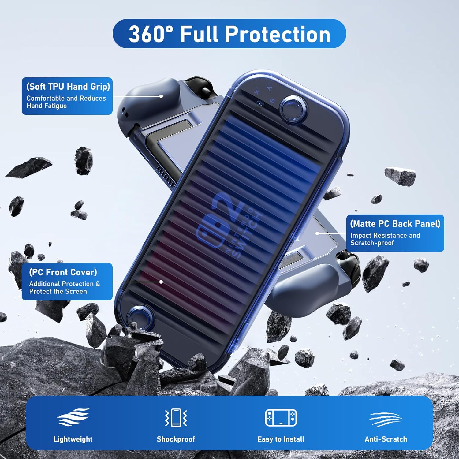 Thumbnail 1 de Hülle für Nintendo Switch 2 TPU Slim Blau