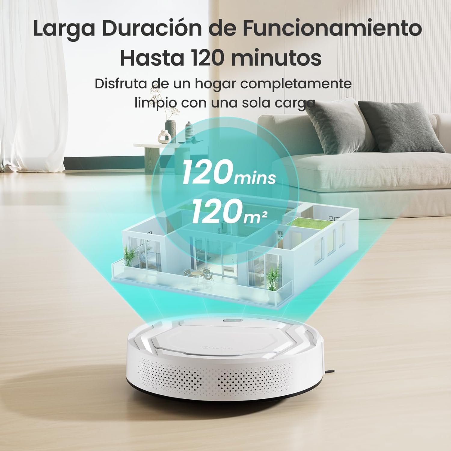 Detalle 2 de LEFANT M210 Robot aspirador 2200Pa 📡