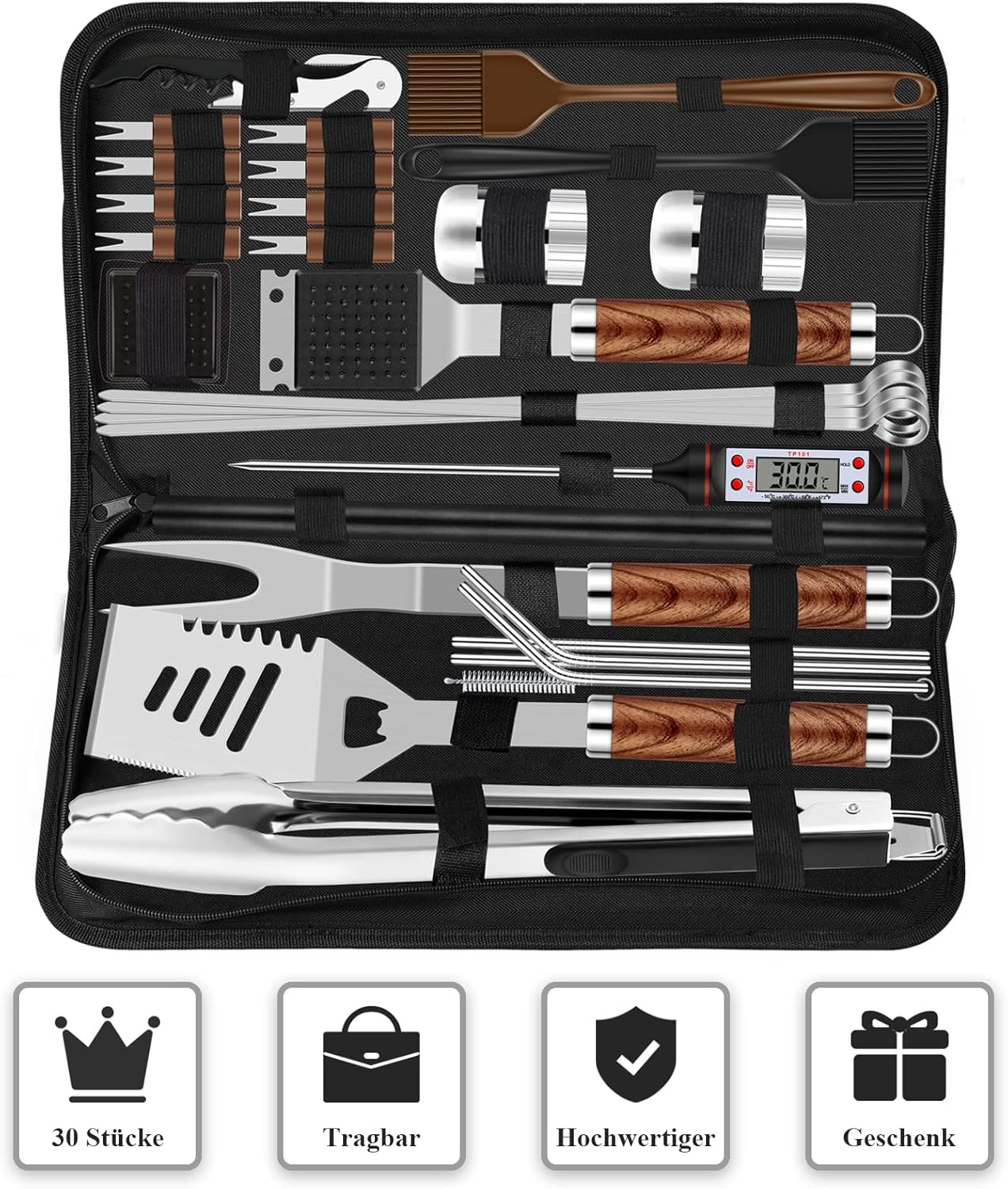 Thumbnail 5 de Grilliance BBQ Grillbesteck Set 30-teilig