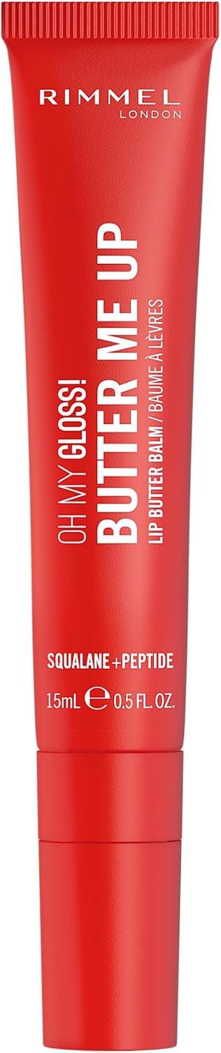 Detalle de Rimmel London 3616305729392 Oh My Gloss Butter Me Up Lip Balm, 005 Red Velvet