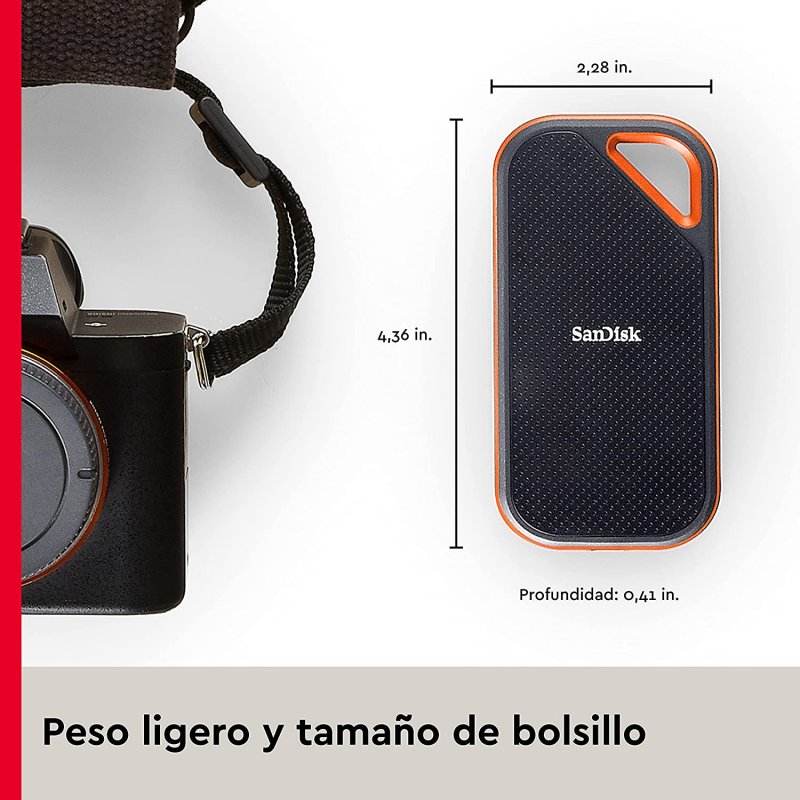 Thumbnail 1 de SanDisk Extreme PRO SSD 4 TB USB-C rápido 2.000 MB/s
