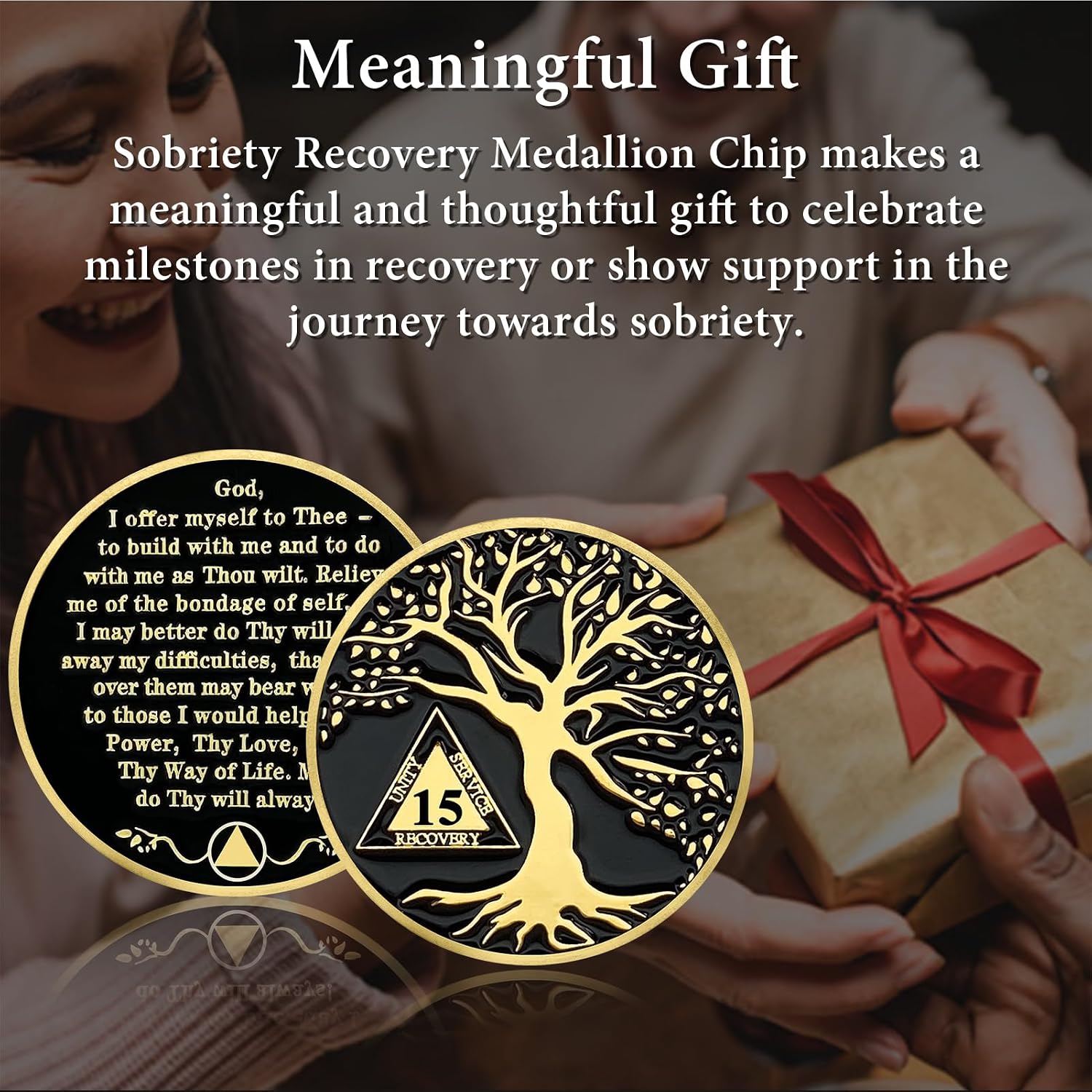 Thumbnail 5 de 15-Year Sobriety Coin