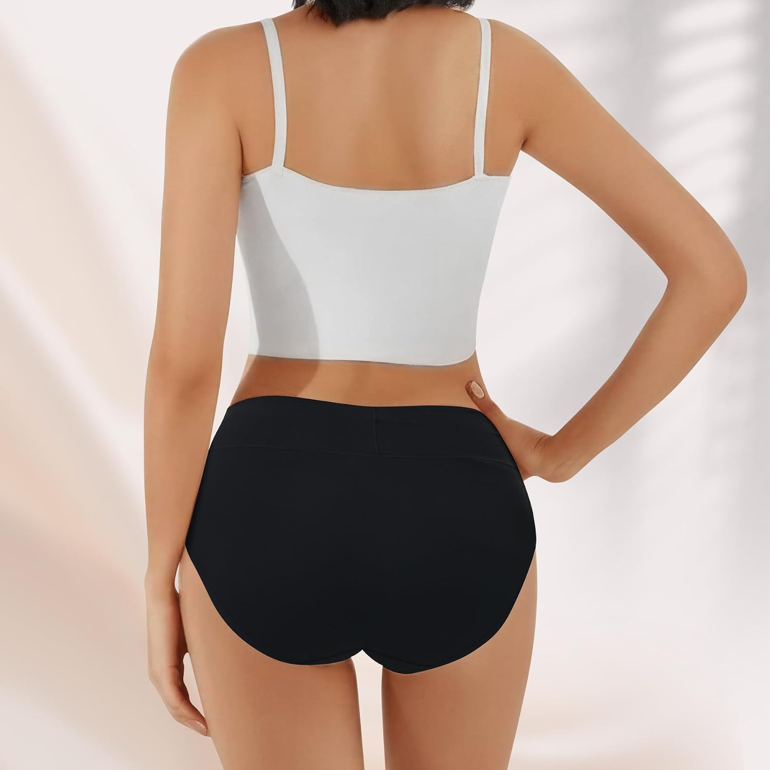 Thumbnail 1 de IceReco Bragas Mujer Algodón Talle Alto | Pack 5 Braguitas de Control con Cintura Alta (XL) para Postparto