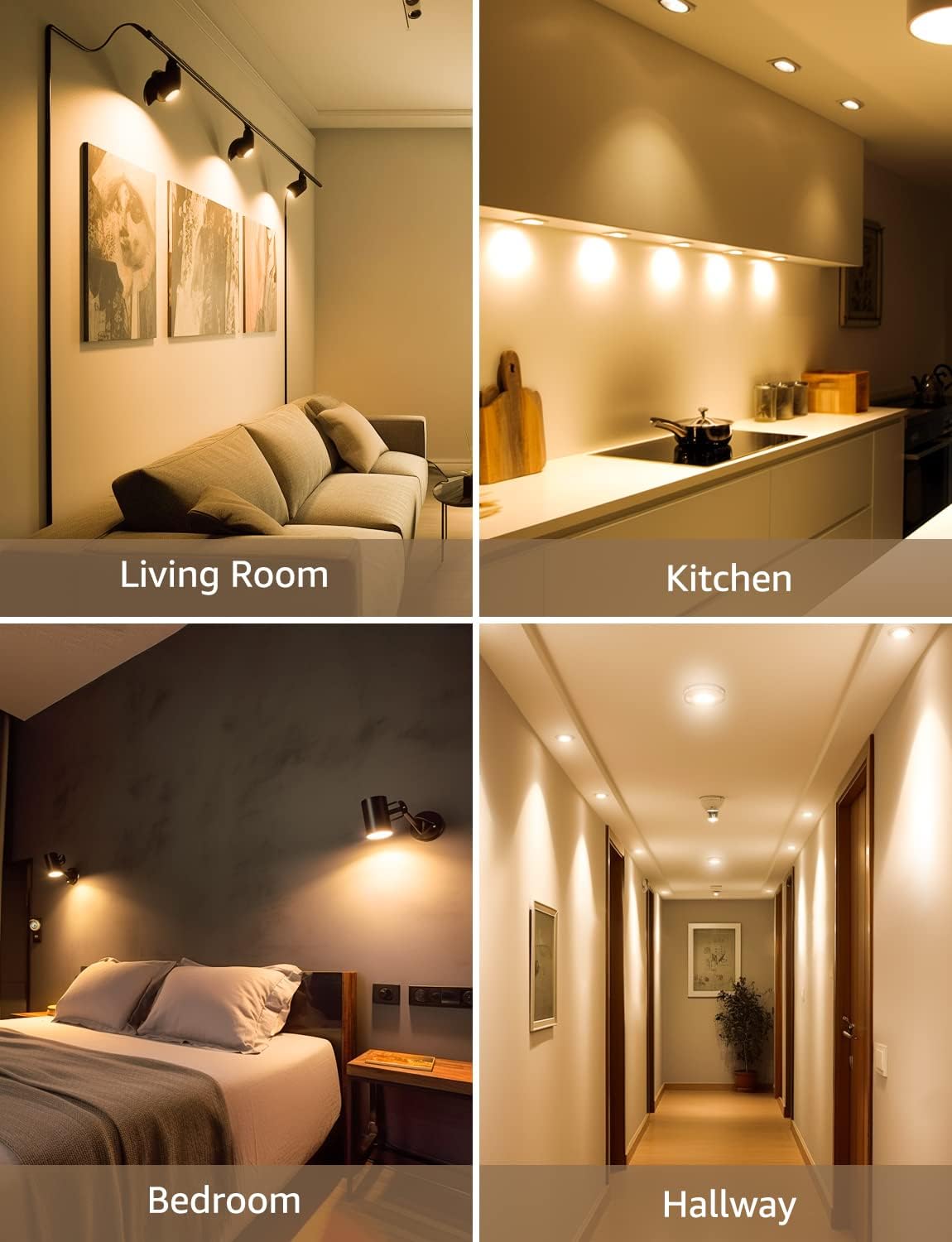 Detalle 2 de Lepro GU10 3.6W warm white LED bulbs pack of 10