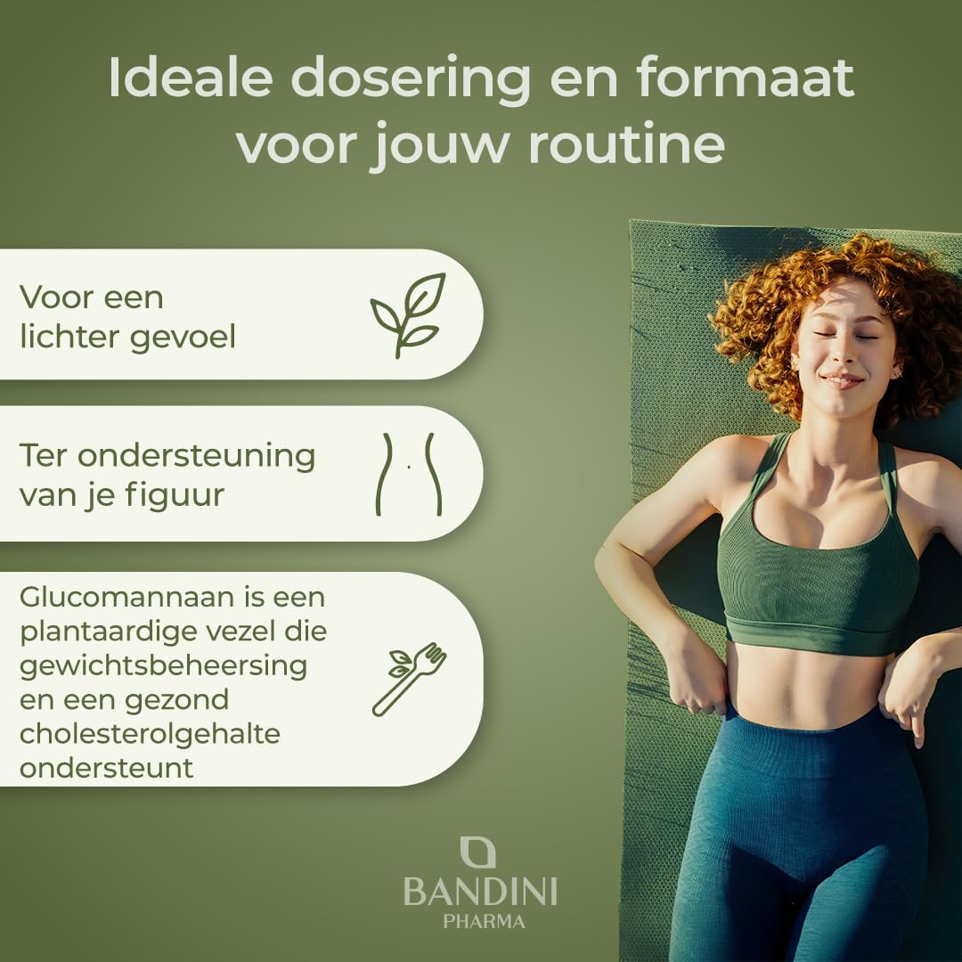 Detalle 2 de Bandini Glucomannaan-capsules 4200 mg, 240 stuks, vegan