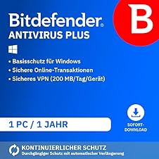 Detalle de Bitdefender Antivirus Plus 2023 – 1 Gerät, 1 Jahr, inkl. E-Mail Aktivierung