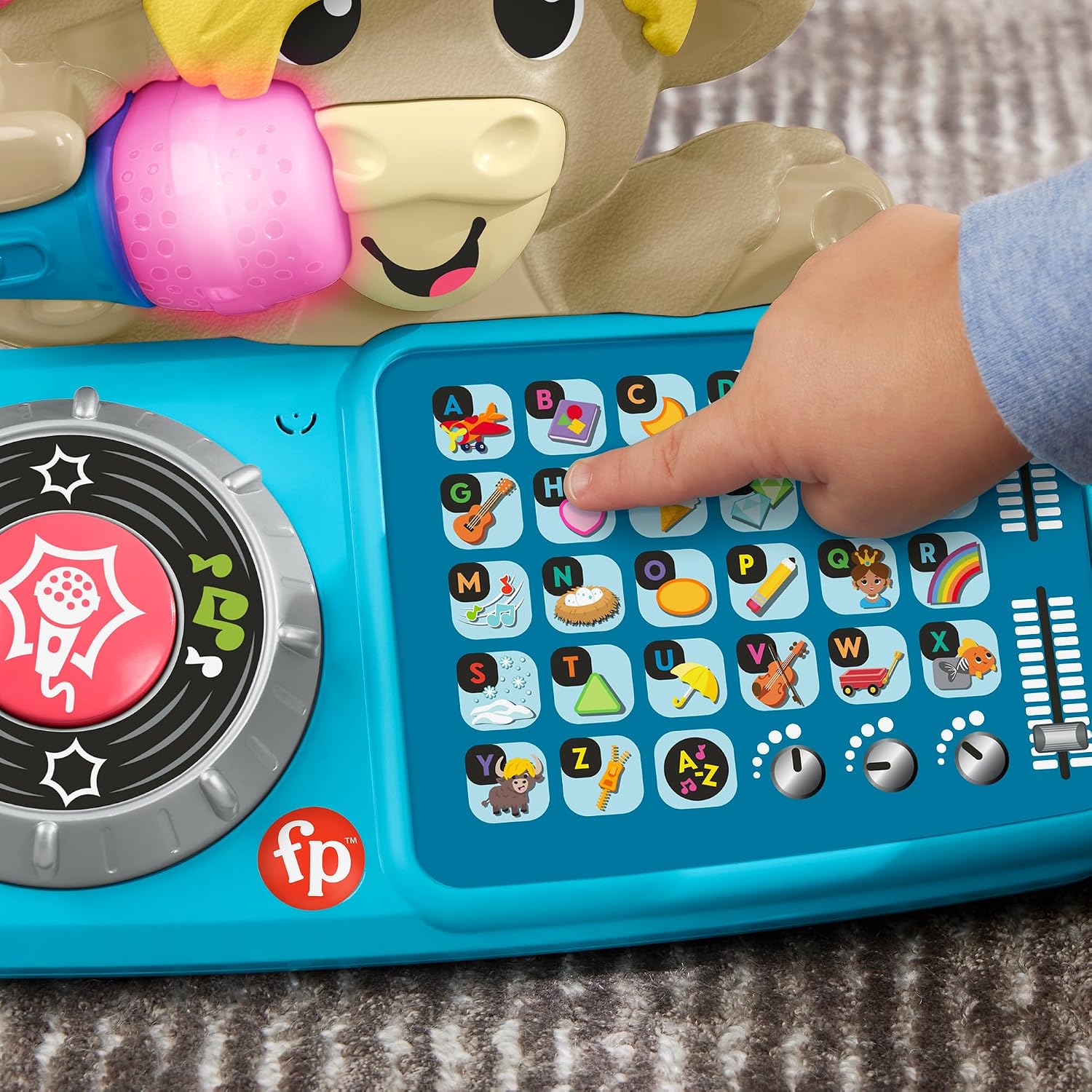 Detalle 1 de Fisher-Price Beat Band ABC DJ-Yak Taylor HYL30 muziekspeelgoed met licht
