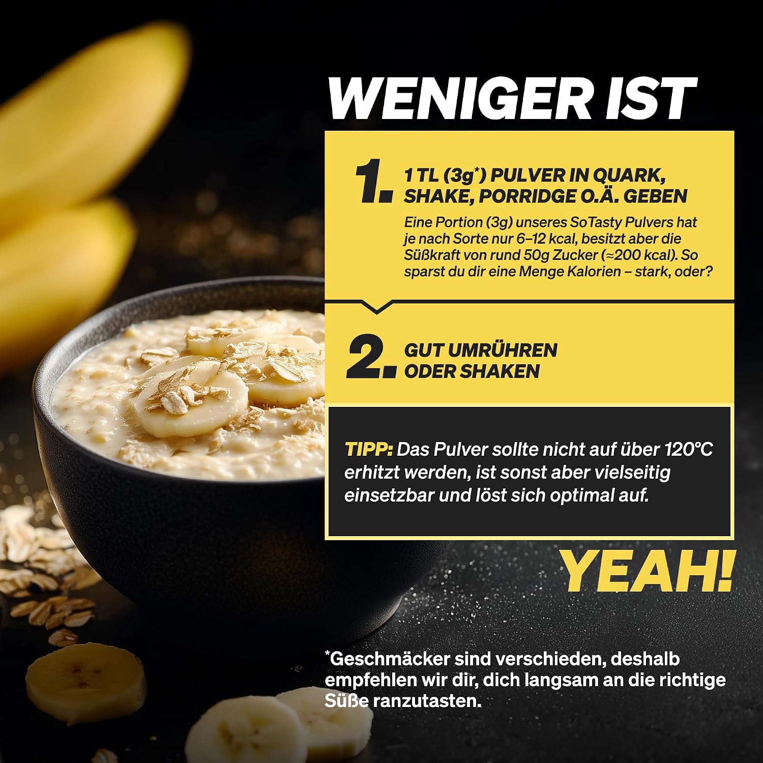 Thumbnail 5 de SoTasty Geschmackspulver Fruity Banana 200 g