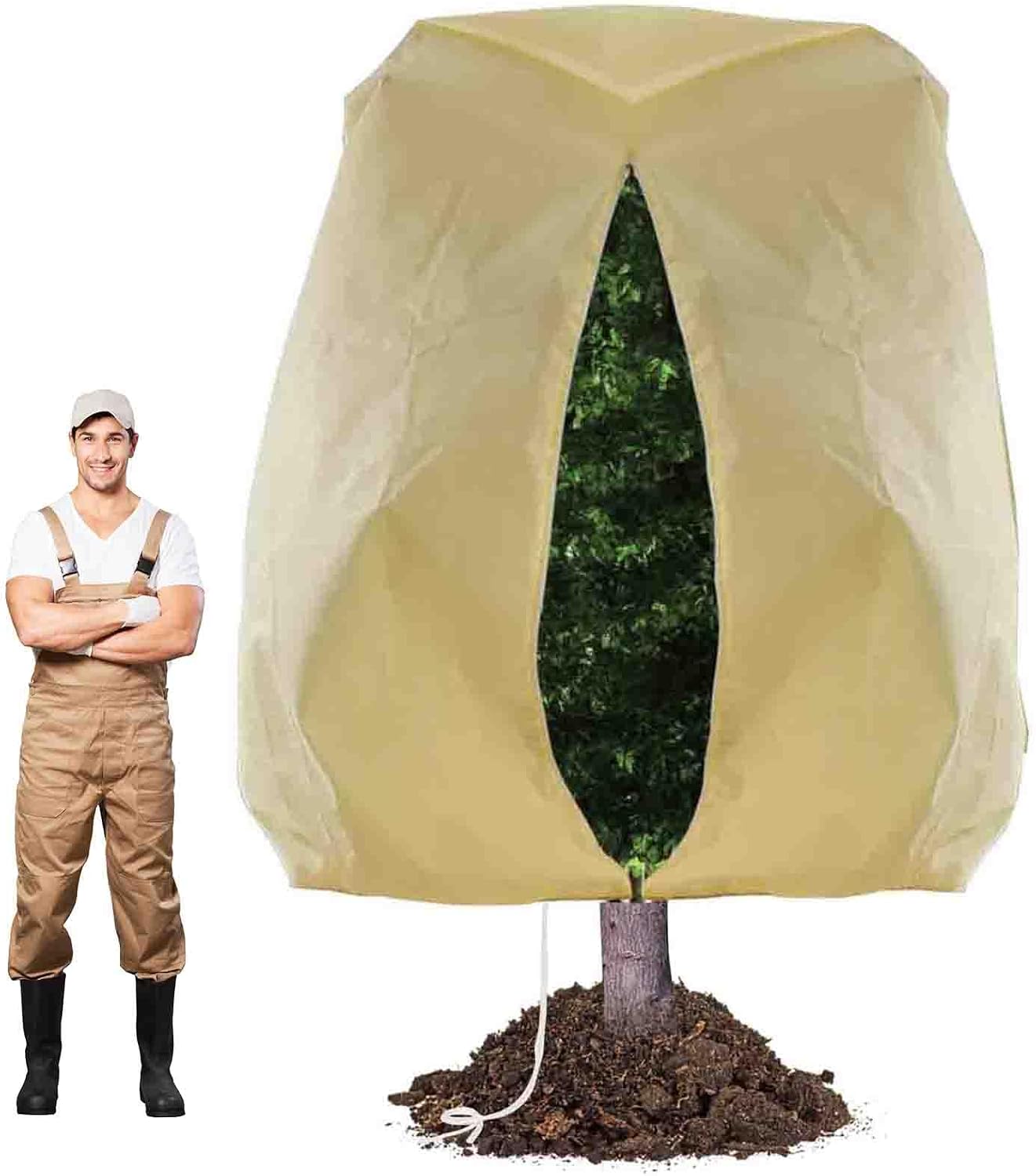 Detalle de 78x41in Plant Covers 4-Pack Frost Cloth for Plants