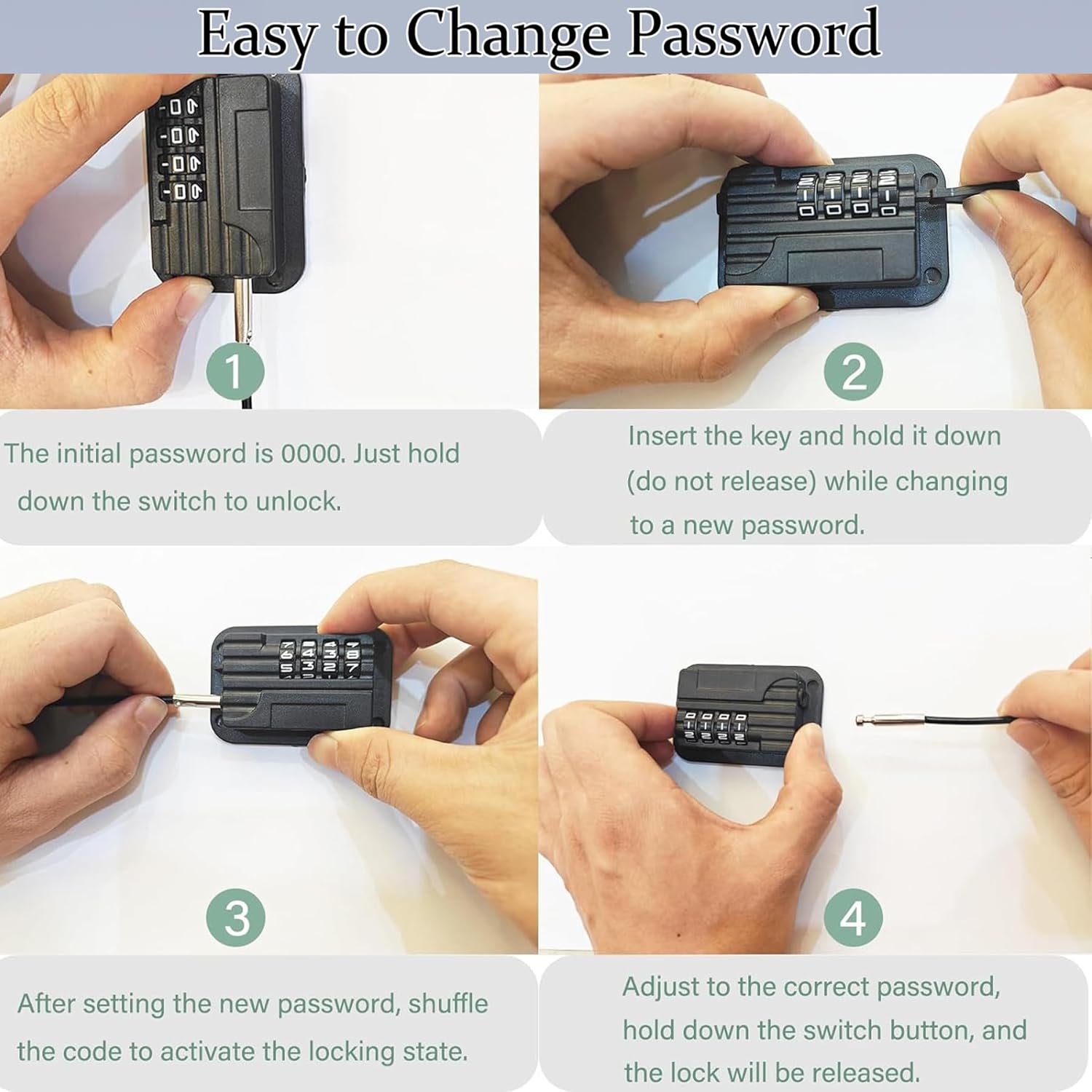 Thumbnail 3 de Refrigerator Locks with Password 2pcs