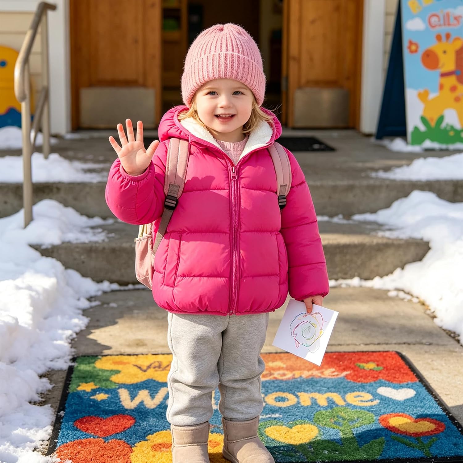 Detalle 2 de BFUSTYLE Toddler Fleece Winter Jacket for Baby Girls and Boys