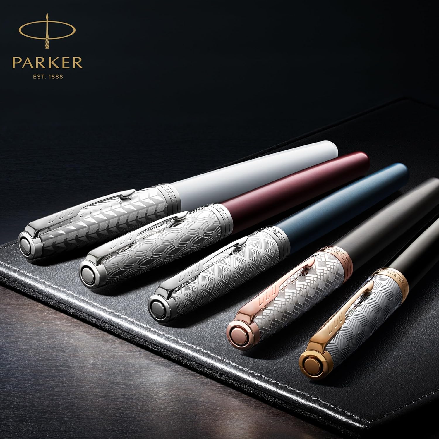 Thumbnail 6 de Parker Sonnet Stylo-plume noir laqué avec attributs dorés et plume moyenne — coffret cadeau