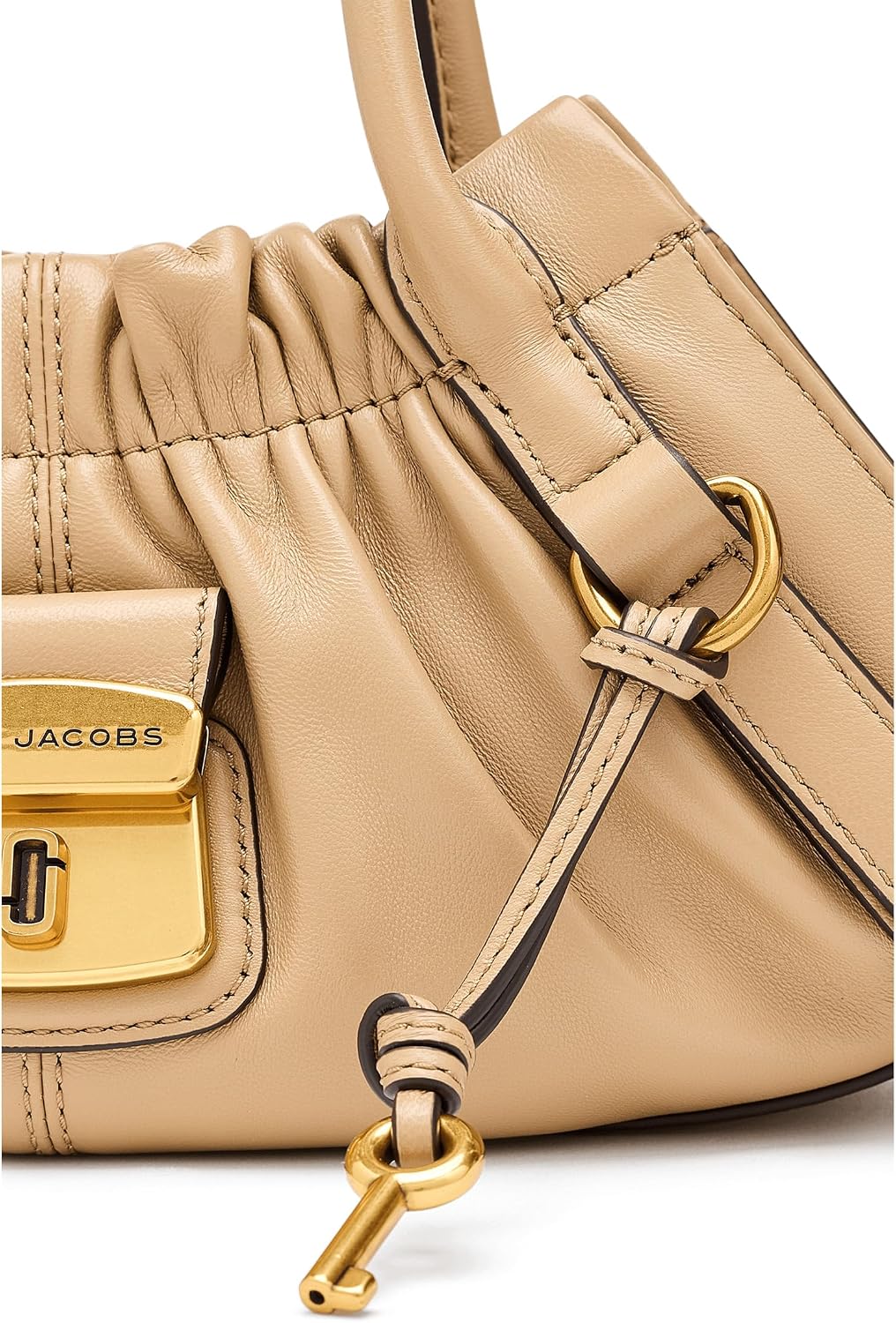 Detalle 2 de Marc Jacobs The Small Satchel, Bag – Petit sac cuir Nappa à double fermeture et bandoulière ajustable