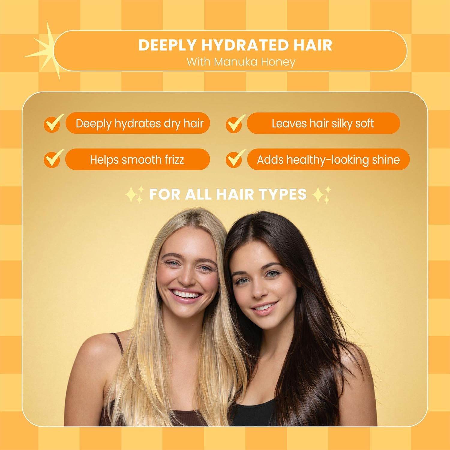 Detalle 1 de Luseta Manuka Honey Shampoo and Conditioner Set, Sulfate-Free Hydration