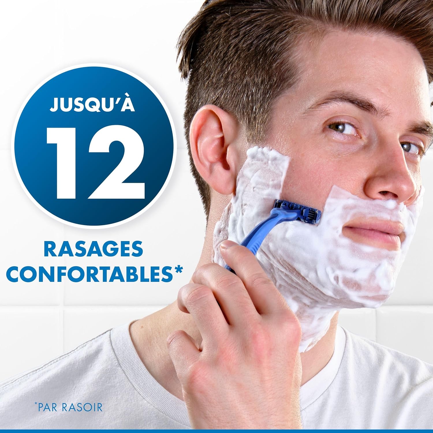 Thumbnail 1 de Gillette Sensor3 Comfort – Rasoirs jetables pour homme (lot de 8+4)