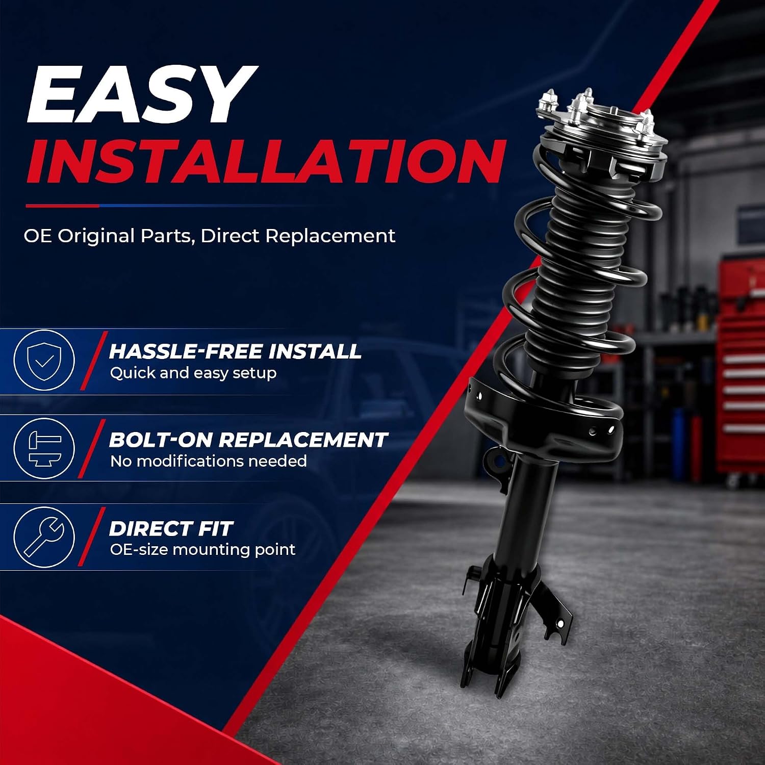 Detalle 1 de MOSTPLUS Rear Complete Strut Set 349026