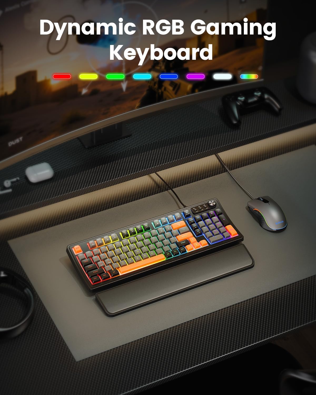 Detalle 2 de SABLUTE Gaming Keyboard and Mouse 3200 DPI